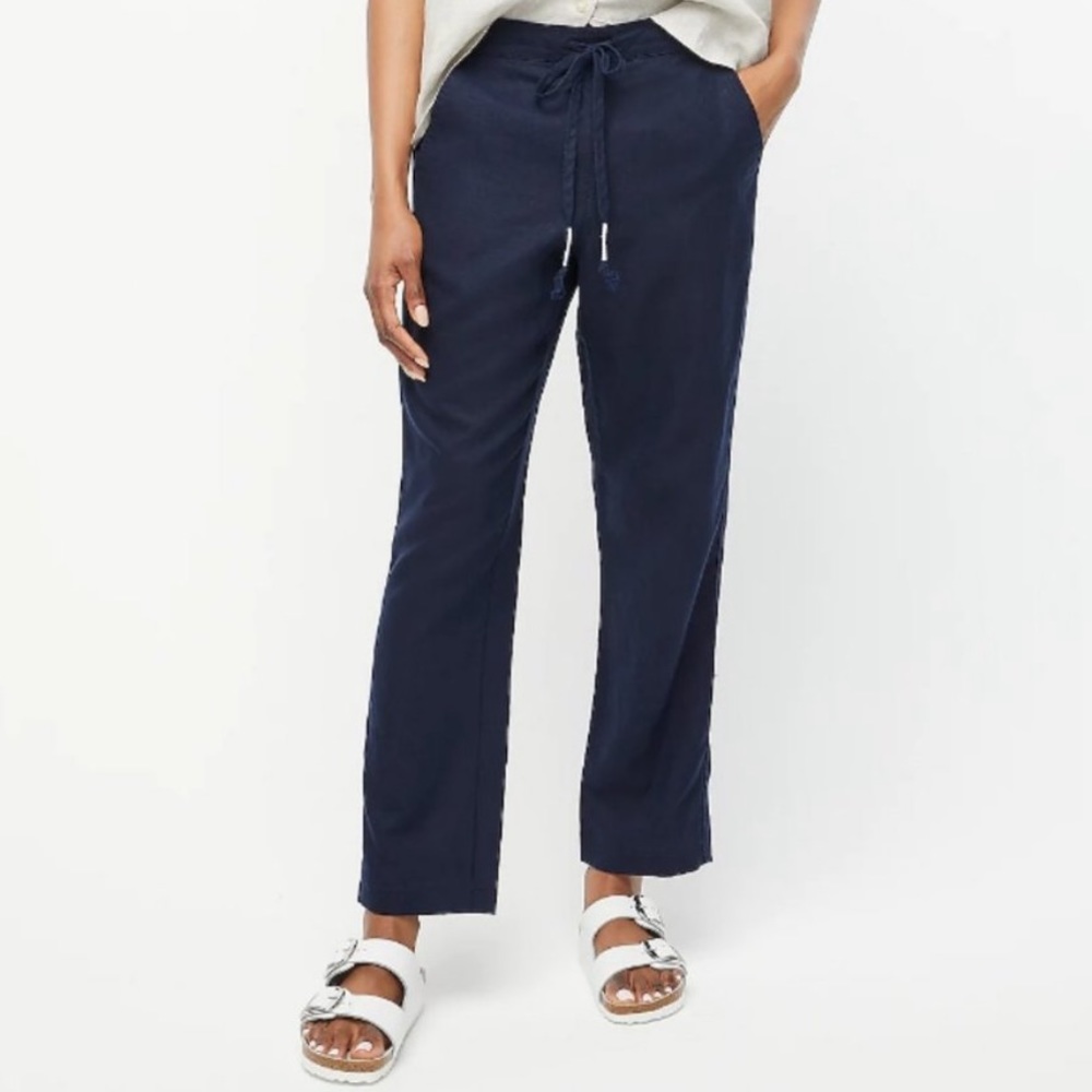 J.Crew New seaside pant in linen blend